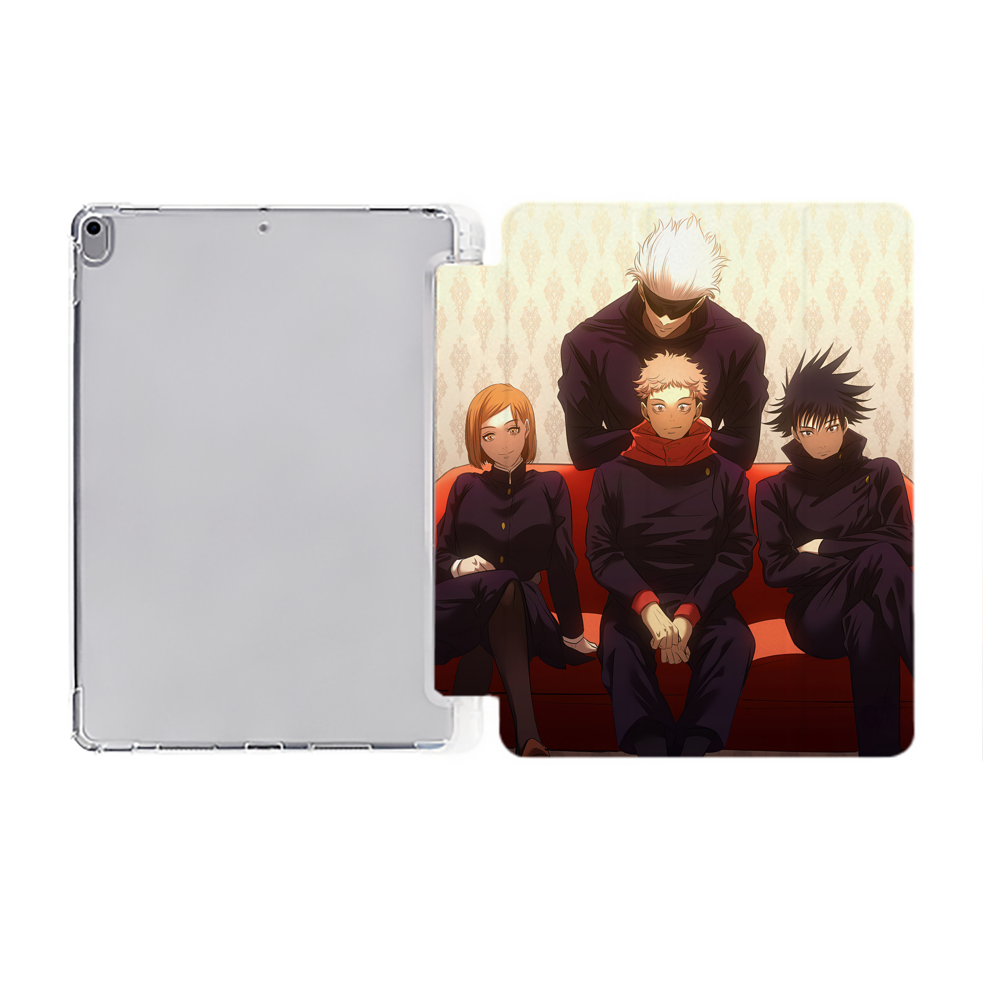 （画像用） SPY×FAMILY间谍家家酒 IPad ケース ペン収納付き 三つ折りスタンド PUレザー×シリコン 対応機種9.5/10.5/10.9インチ